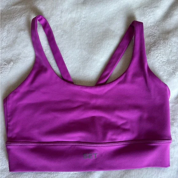 SET Active Luxform Purple Sports Bra - Picture 1 of 3